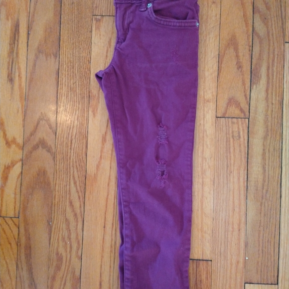 Purple Distressed Children's Place Jeans - Picture 2 of 2